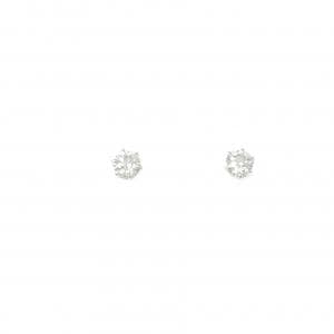 PT900 ソリティア ダイヤモンド ピアス 0.320CT