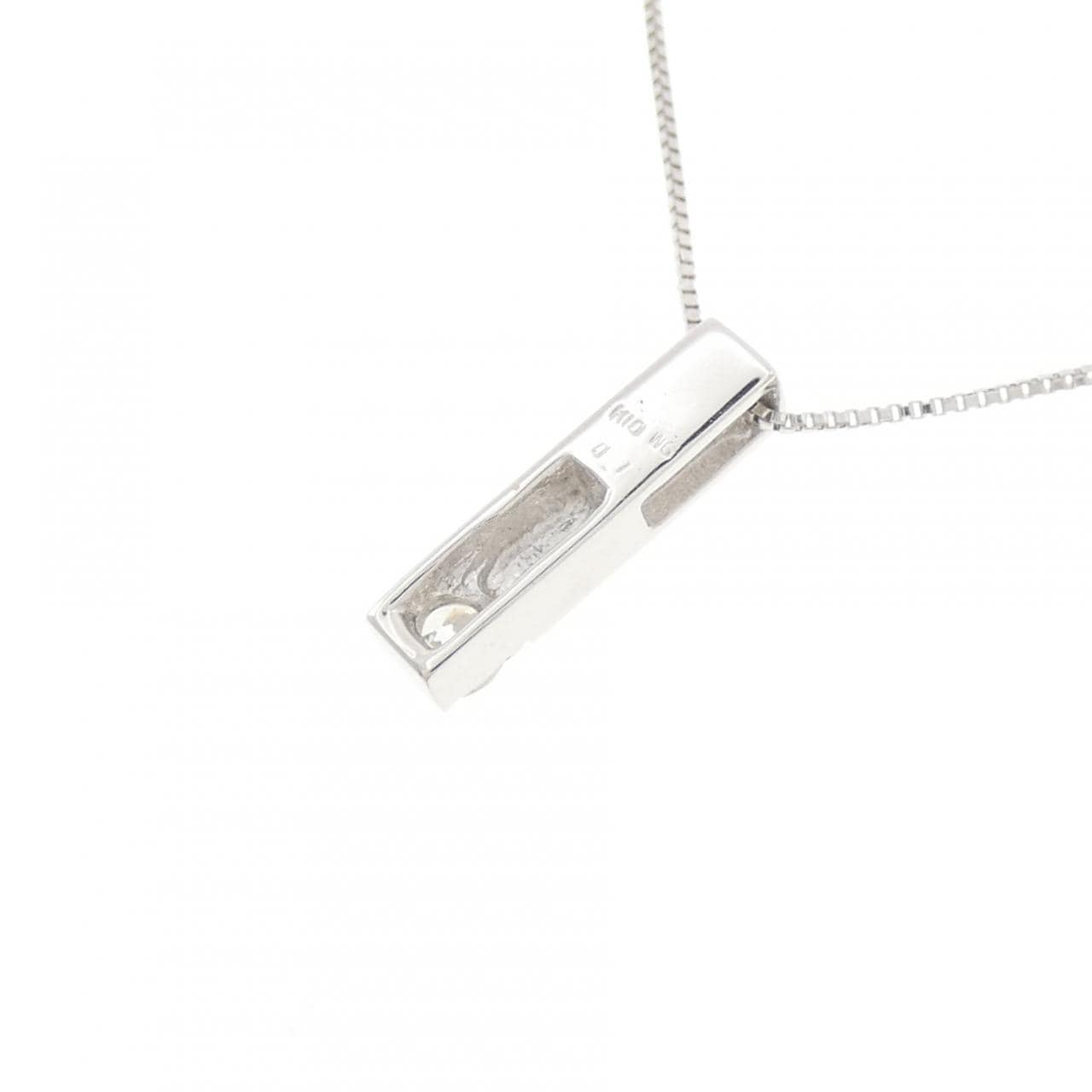 K10WG ダイヤモンド ネックレス 0.1CT