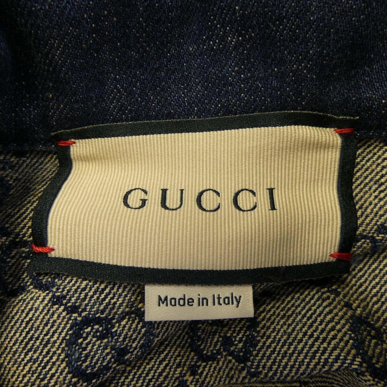 グッチ GUCCI ウォッシュドオーガニックデニムジャケット 652658 XDBIP デニムジャケット