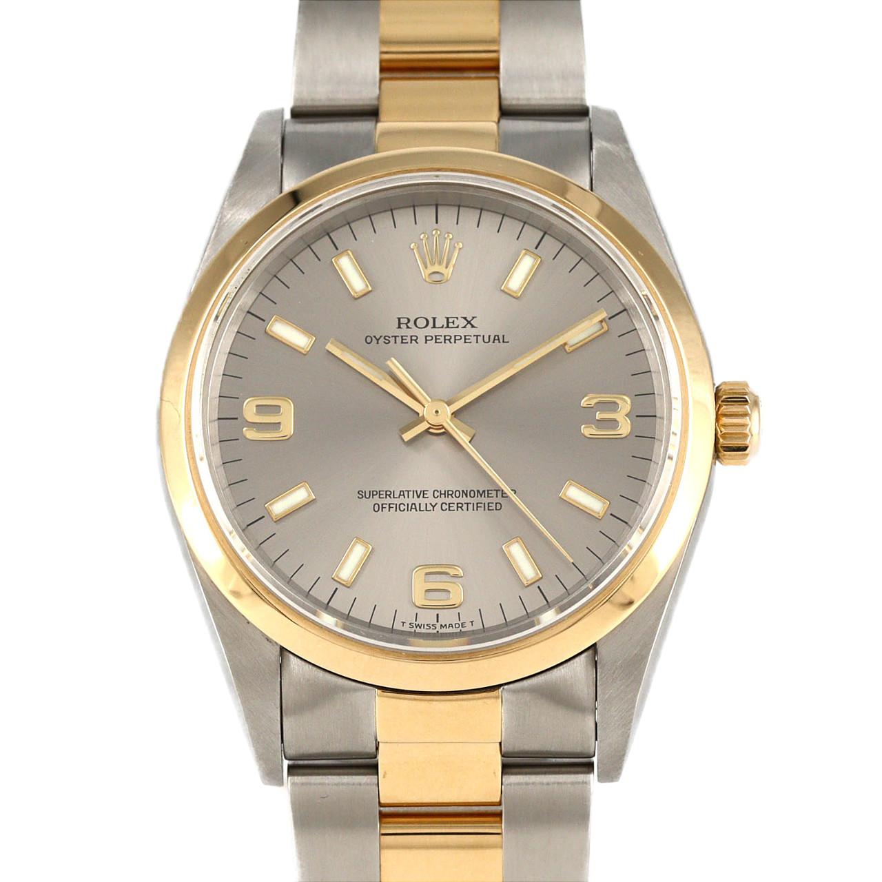 ロレックス オイスターパーペチュアル 14203 SSxYG 自動巻 P番