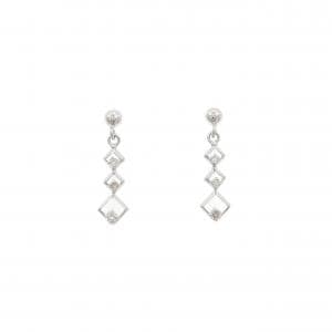 K14WG ダイヤモンド ピアス