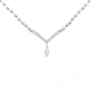 K18WG ダイヤモンド ネックレス 0.340CT