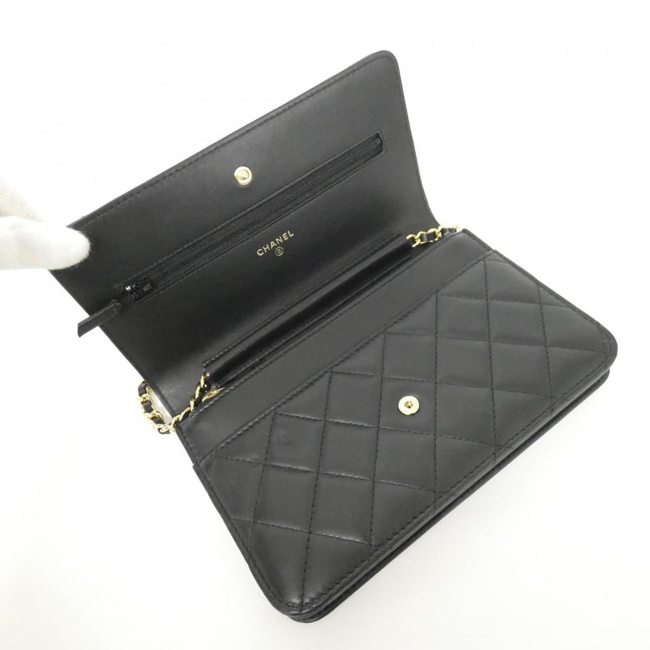 シャネル タイムレスクラシック ライン 33814 チェーンウォレット