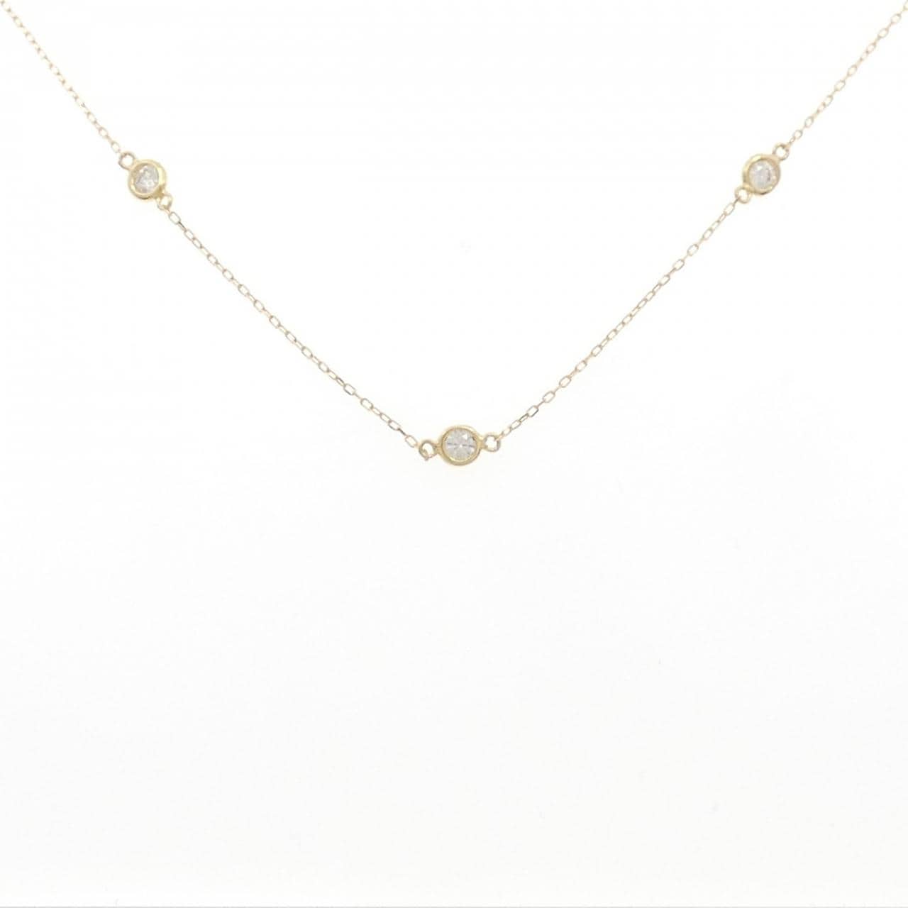 K18YG ダイヤモンド ネックレス 1.006CT