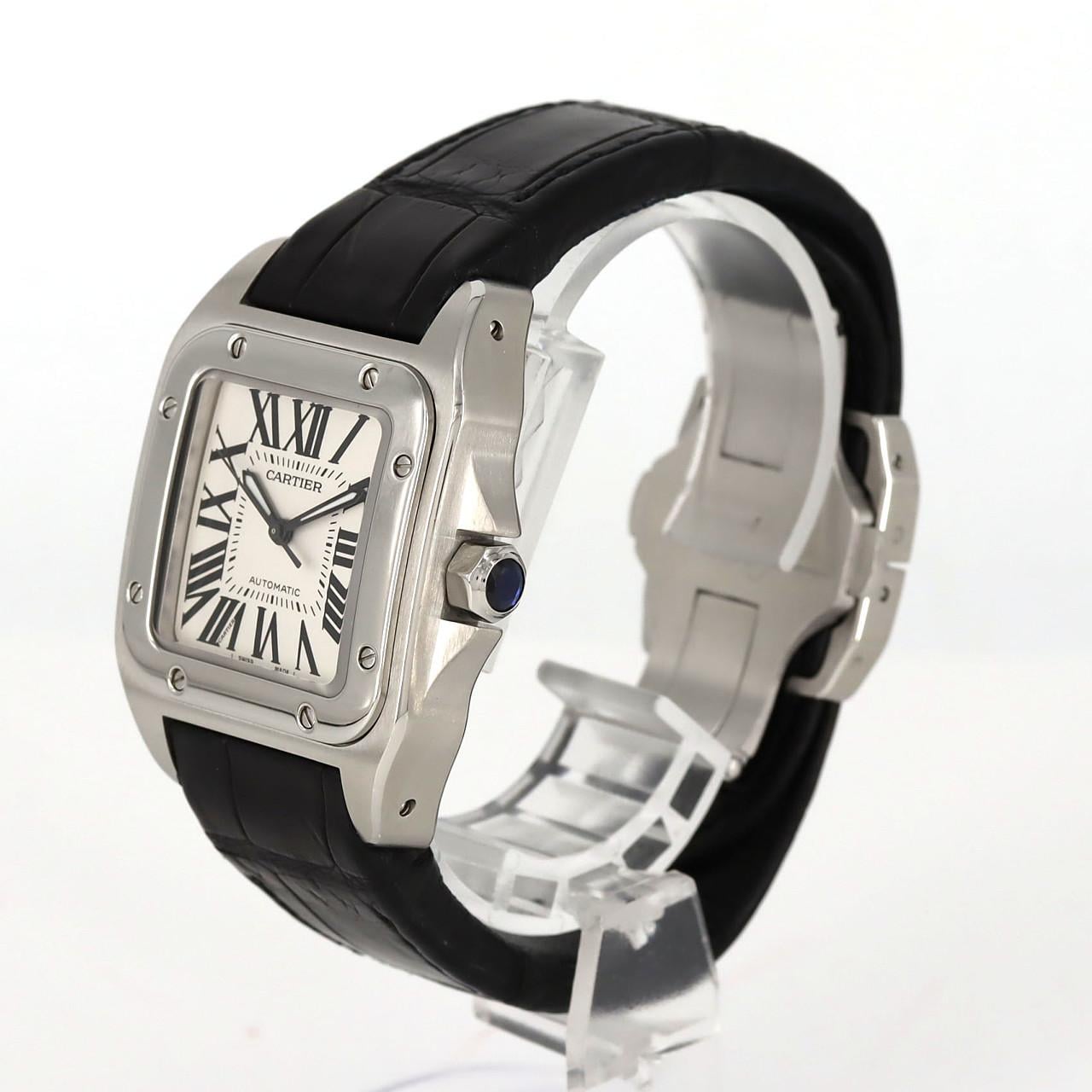 カルティエ サントス100 MM W20106X8 SS 自動巻