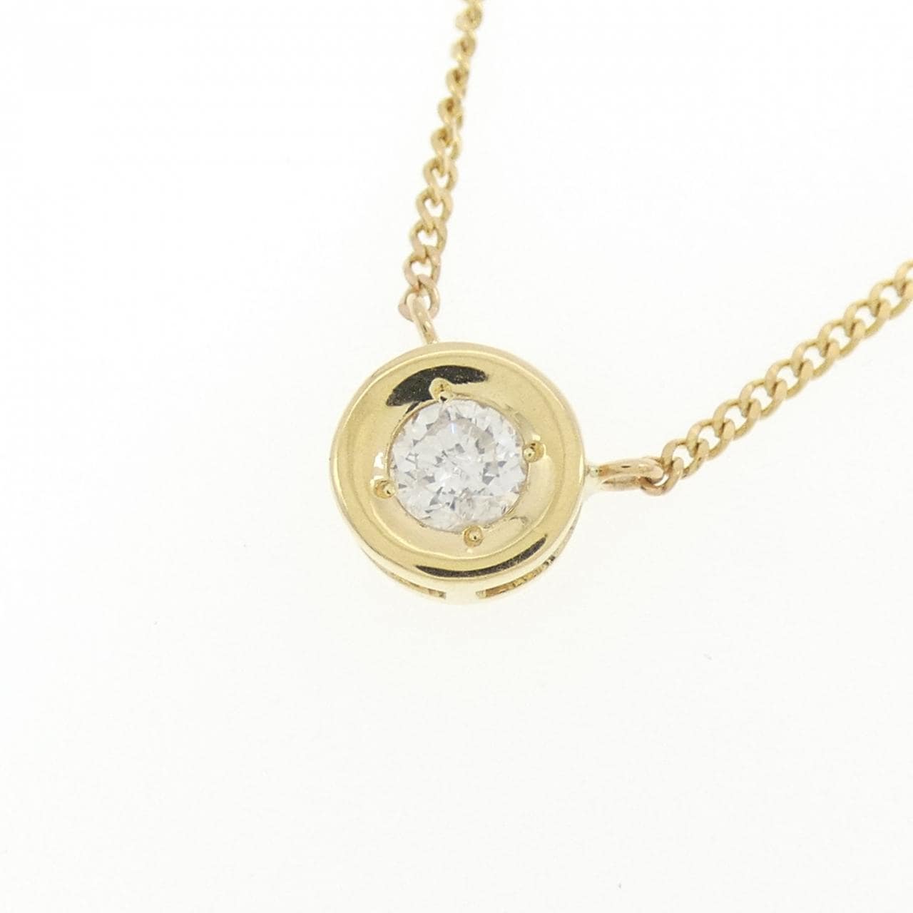 K18YG ダイヤモンド ネックレス 0.15CT
