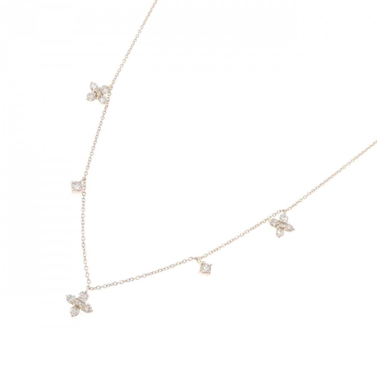 K18PG ダイヤモンド ネックレス 0.50CT