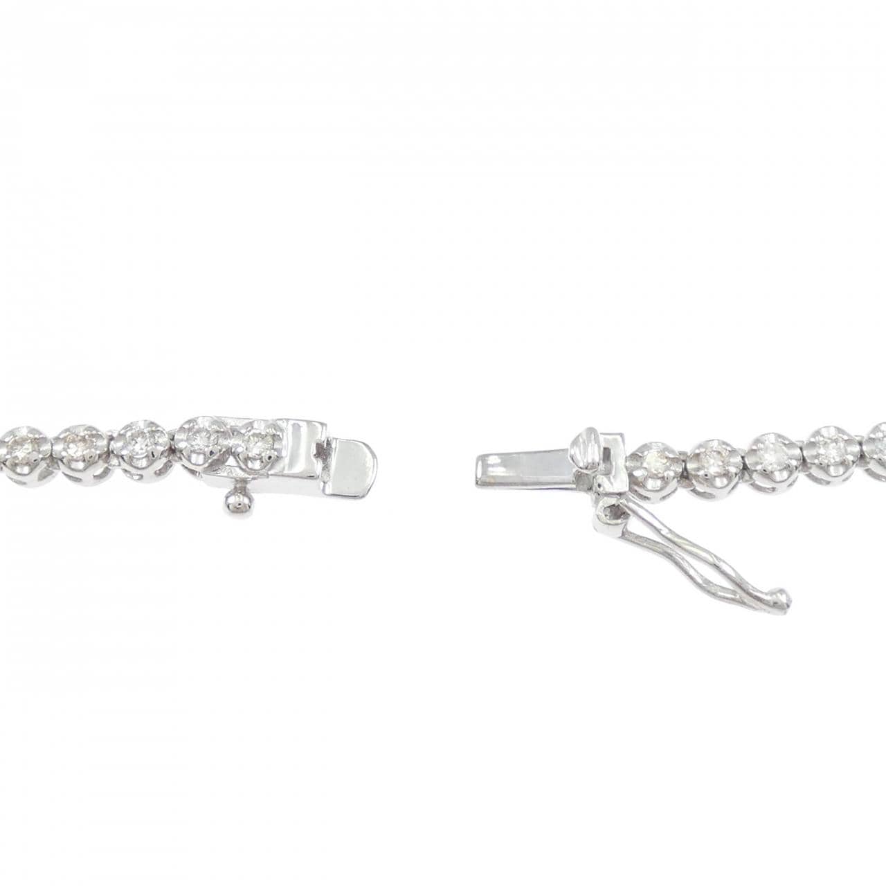 K18WG ダイヤモンド ネックレス 2.00CT