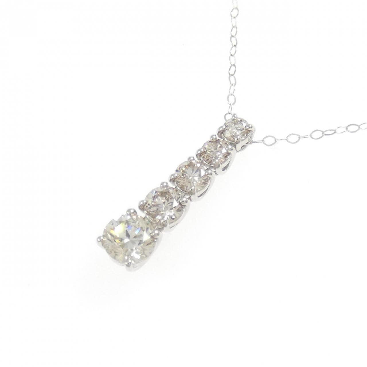 PT950 ダイヤモンド ネックレス 0.50CT