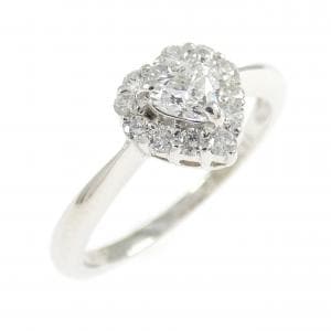 PT900 ハート ダイヤモンド リング 0.18CT