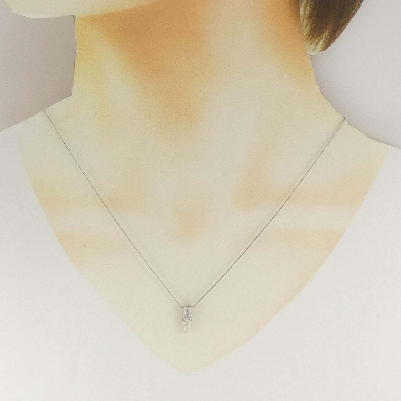 PT900/PT850 ダイヤモンド ネックレス 0.324CT
