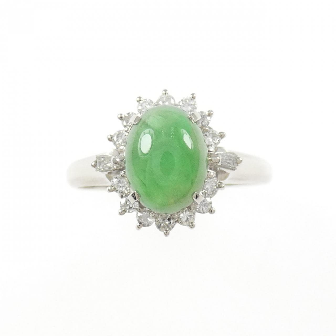 PT900 ヒスイ リング 1.47CT