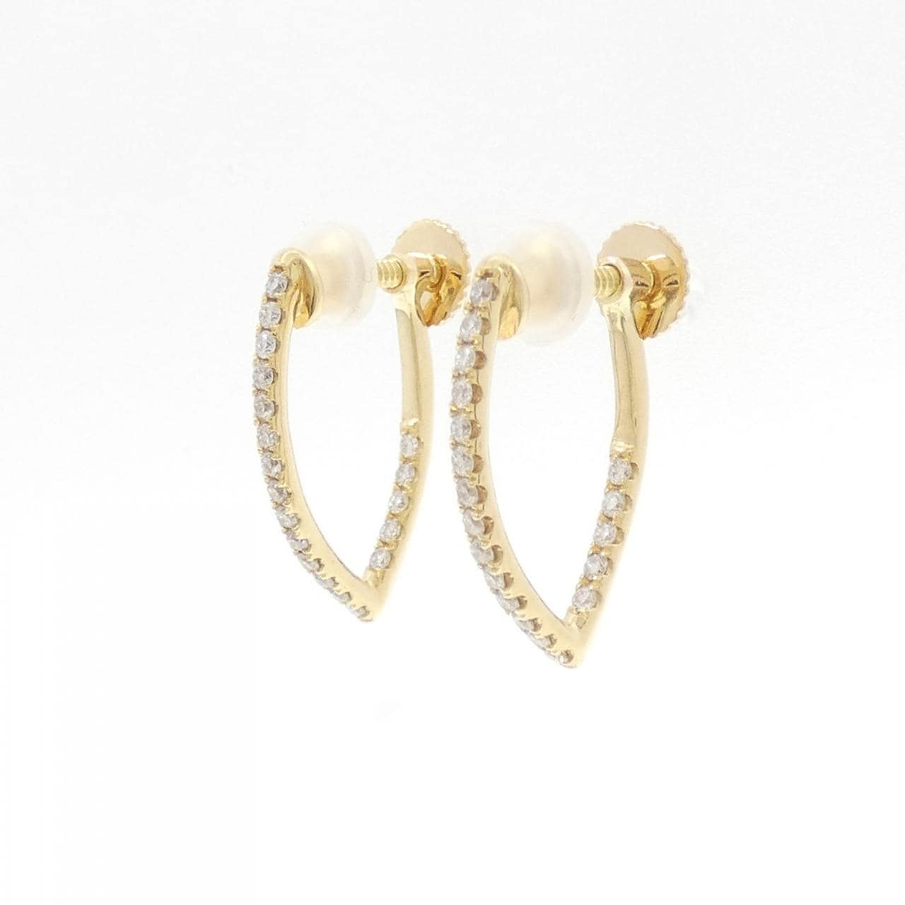 K18YG ダイヤモンド イヤリング 0.36CT