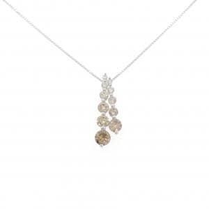 K18WG ダイヤモンド ネックレス 0.38CT