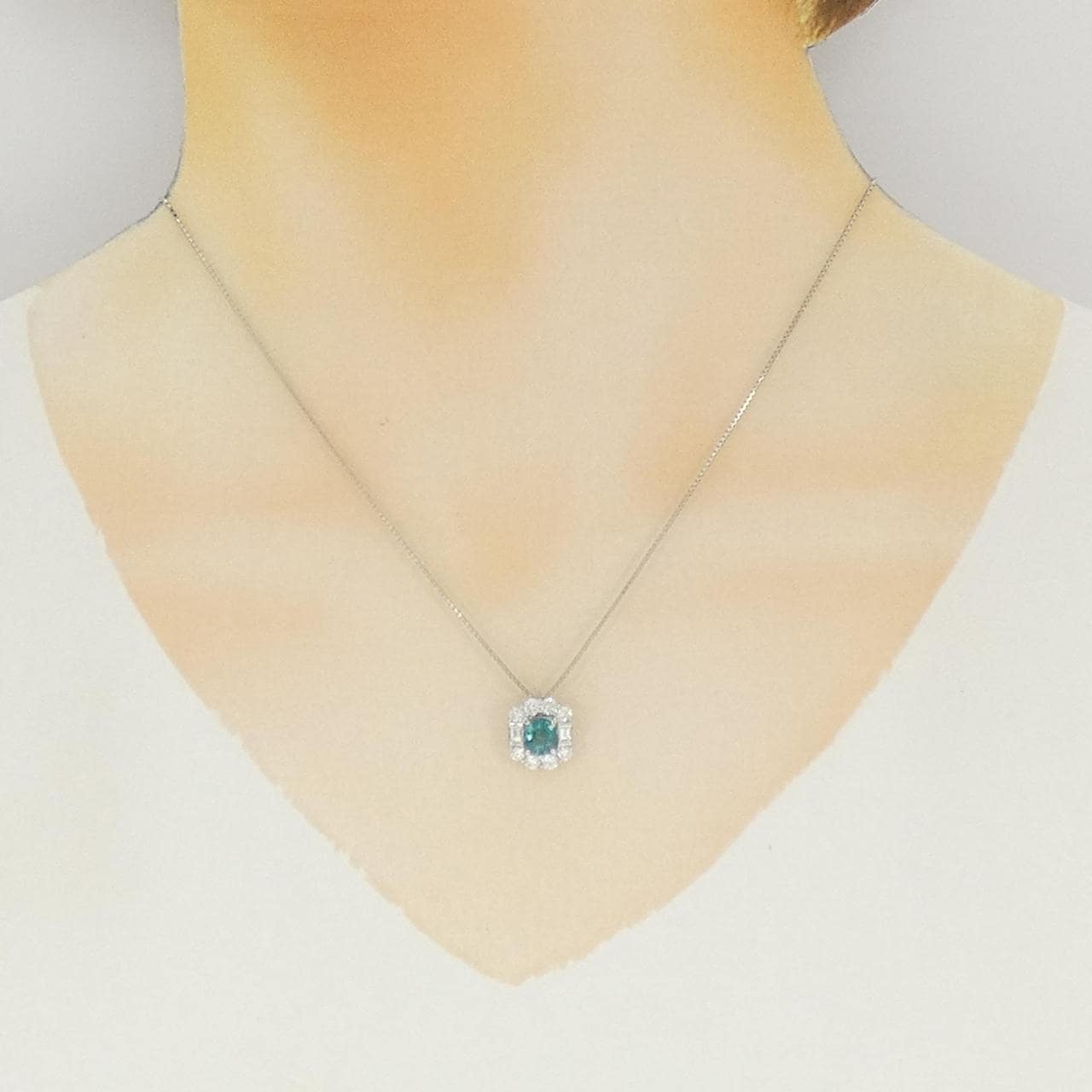 PT900/PT850 グランディディエライト ネックレス 1.035CT