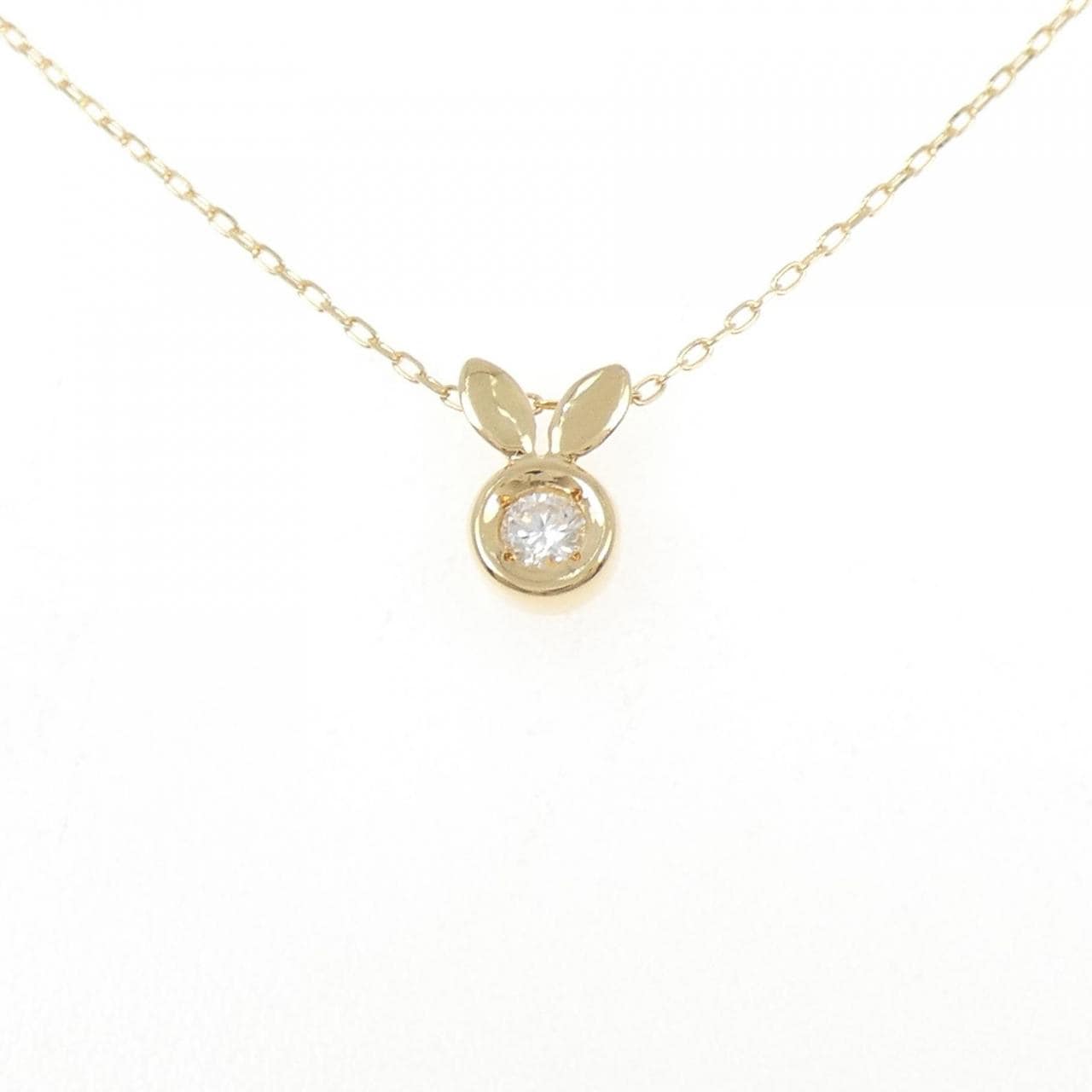 K18YG ダイヤモンド ネックレス 0.15CT