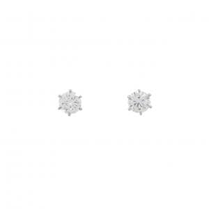 【リメイク】PT900/ST ダイヤモンド ピアス 0.502CT 0.507CT E-F VS1 VG