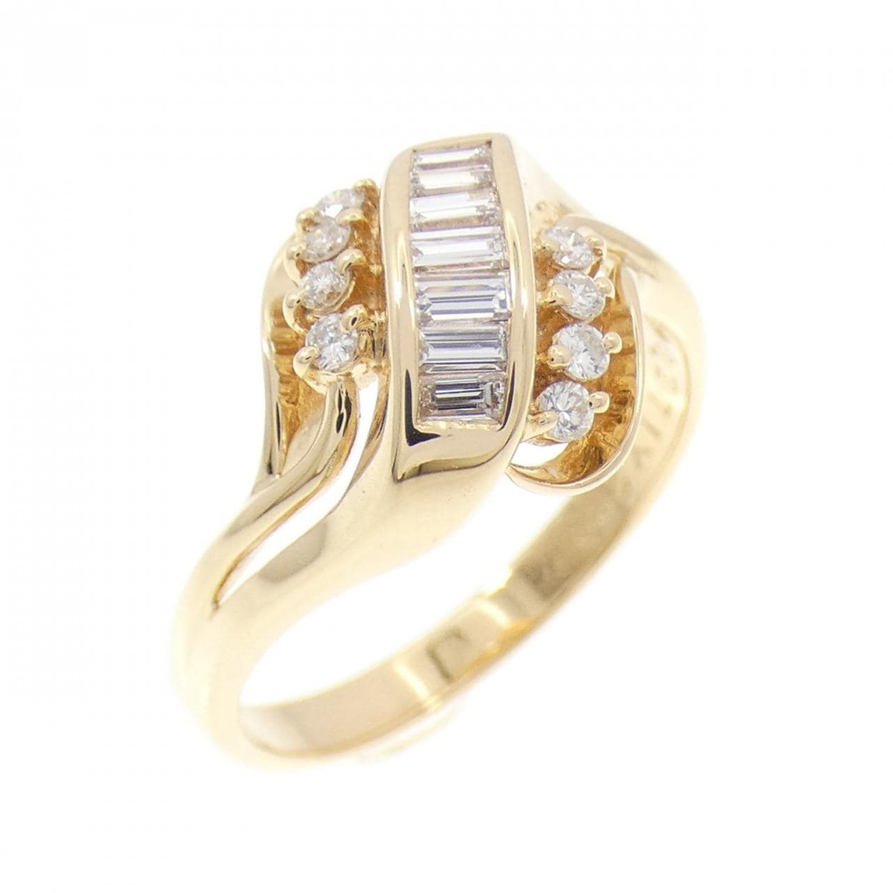 K18YG ダイヤモンド リング 0.27CT