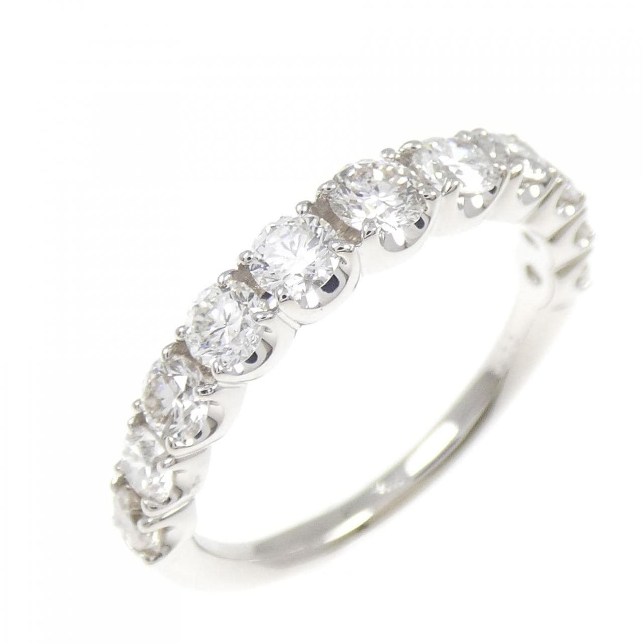 PT950 ハーフエタニティ ダイヤモンド リング 1.00CT