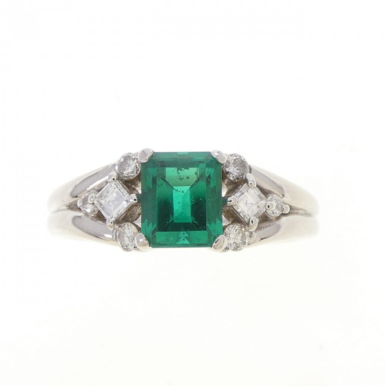 クレサンベール 合成エメラルド リング 0.63CT