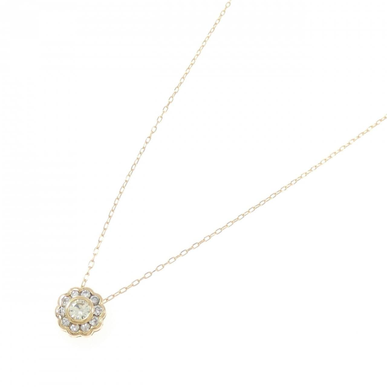 K18YG ダイヤモンド ネックレス 0.20CT