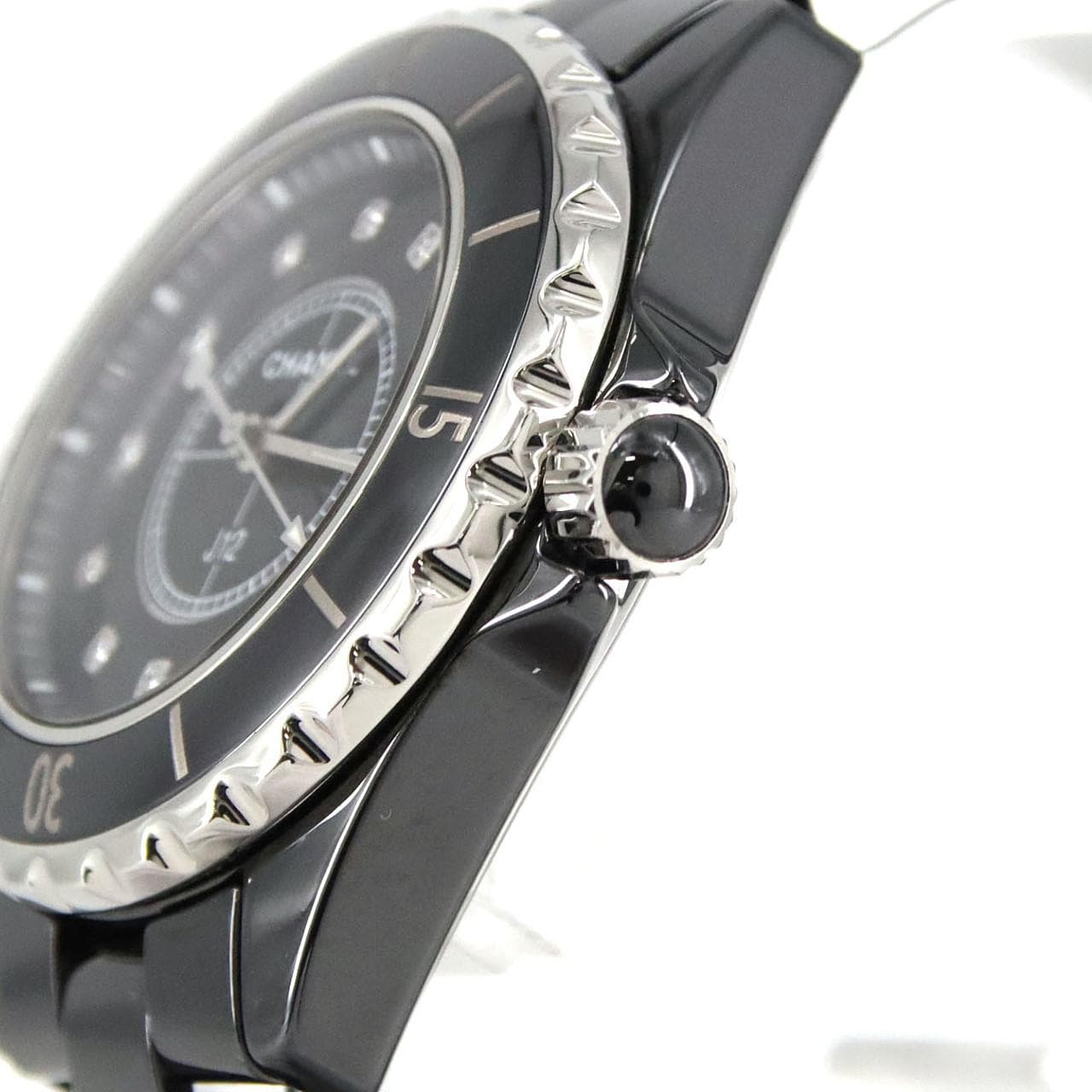 シャネル J12 33mmセラミック･12P H1625 セラミック クォーツ