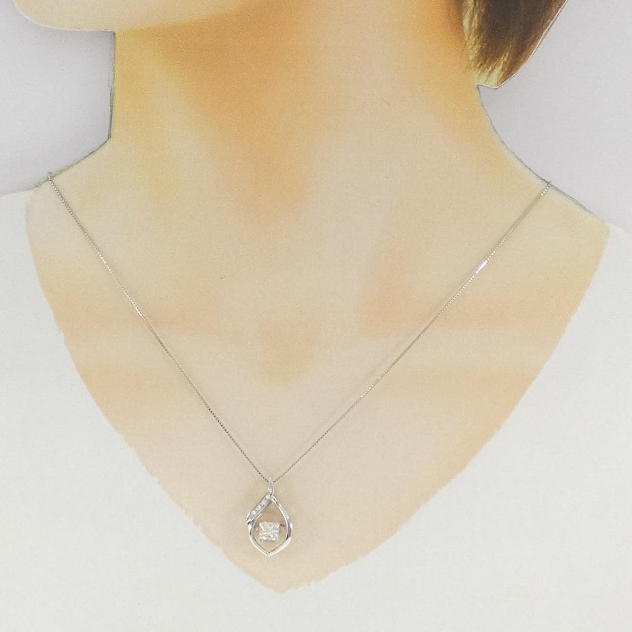 PT900/PT850 ダイヤモンド ネックレス 1.053CT