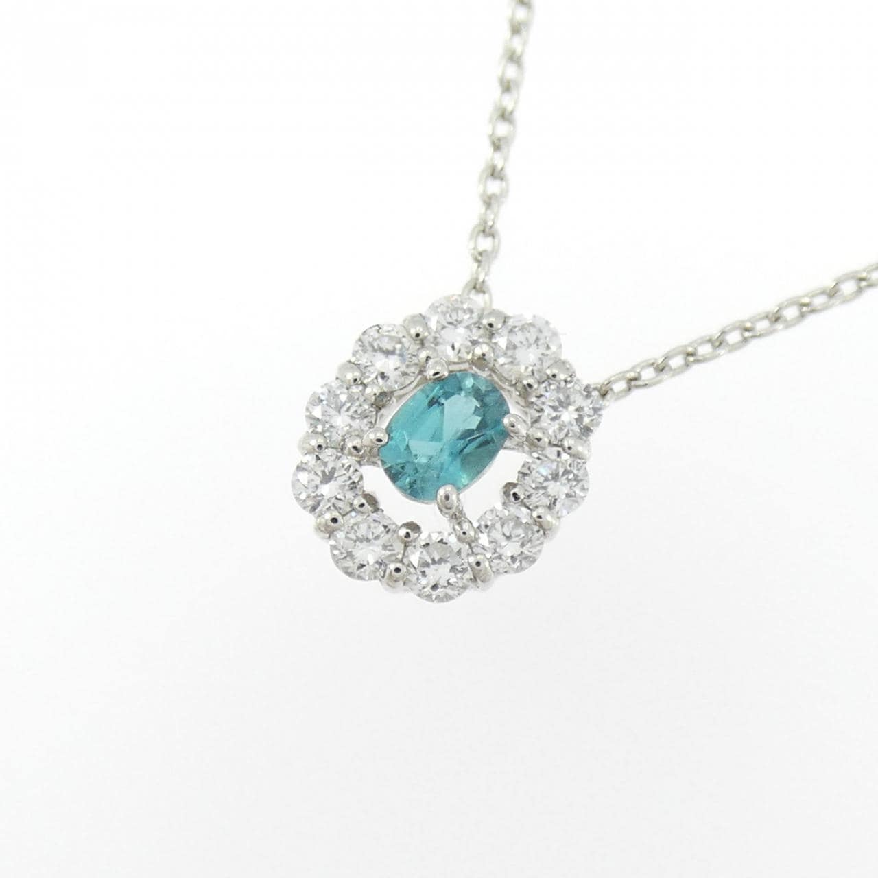 PT900/PT850 グランディディエライト ネックレス 0.100CT