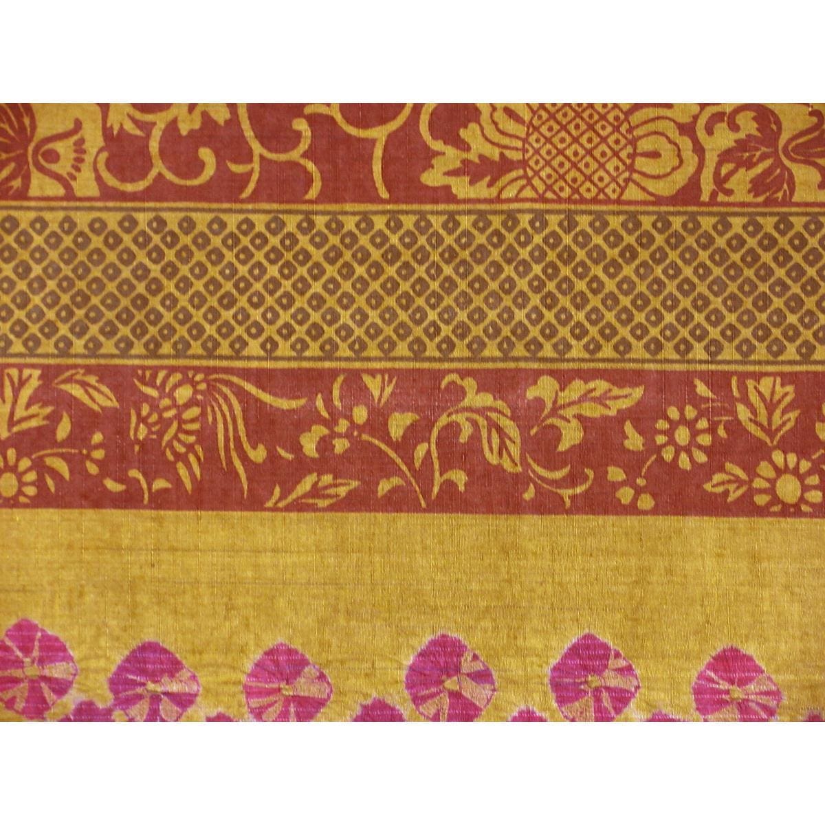 袋帯　染紬　絞り入　全通柄