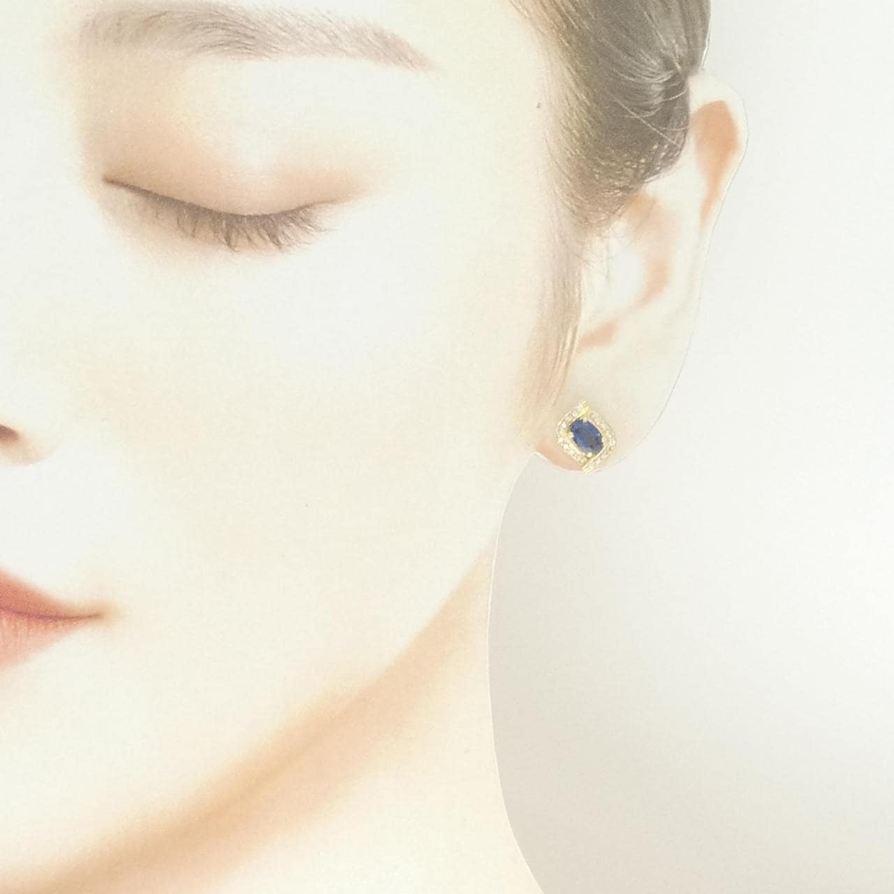 K18YG サファイヤ ピアス