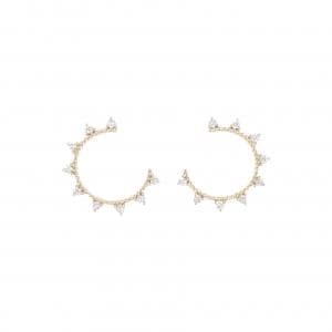 【リメイク】K10YG ダイヤモンド ピアス 0.14CT