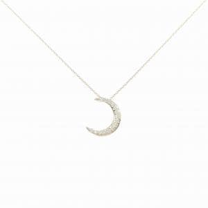 【リメイク】K10YG ムーン ダイヤモンド ネックレス 0.20CT