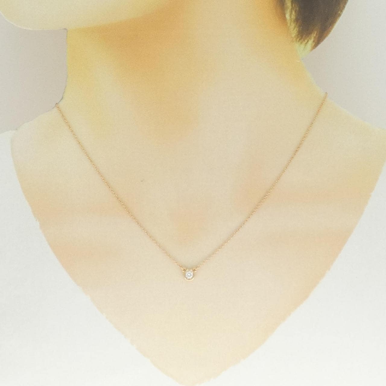 ティファニー バイザヤード ネックレス 0.10CT
