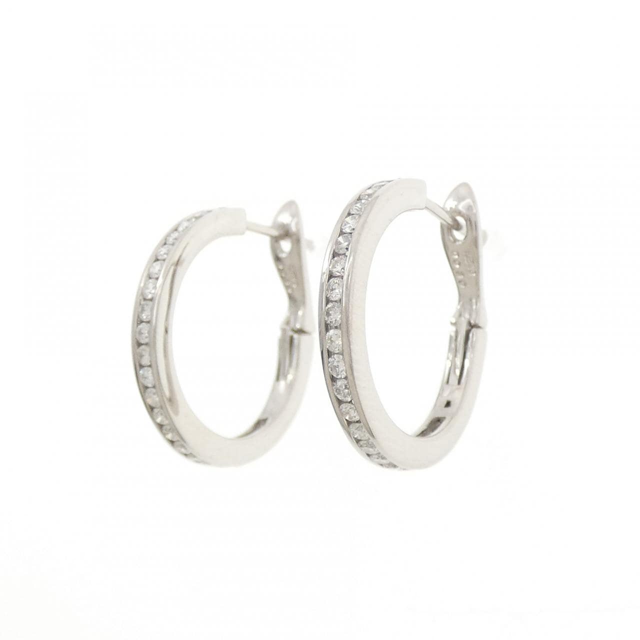 K18WG ダイヤモンド ピアス 0.60CT