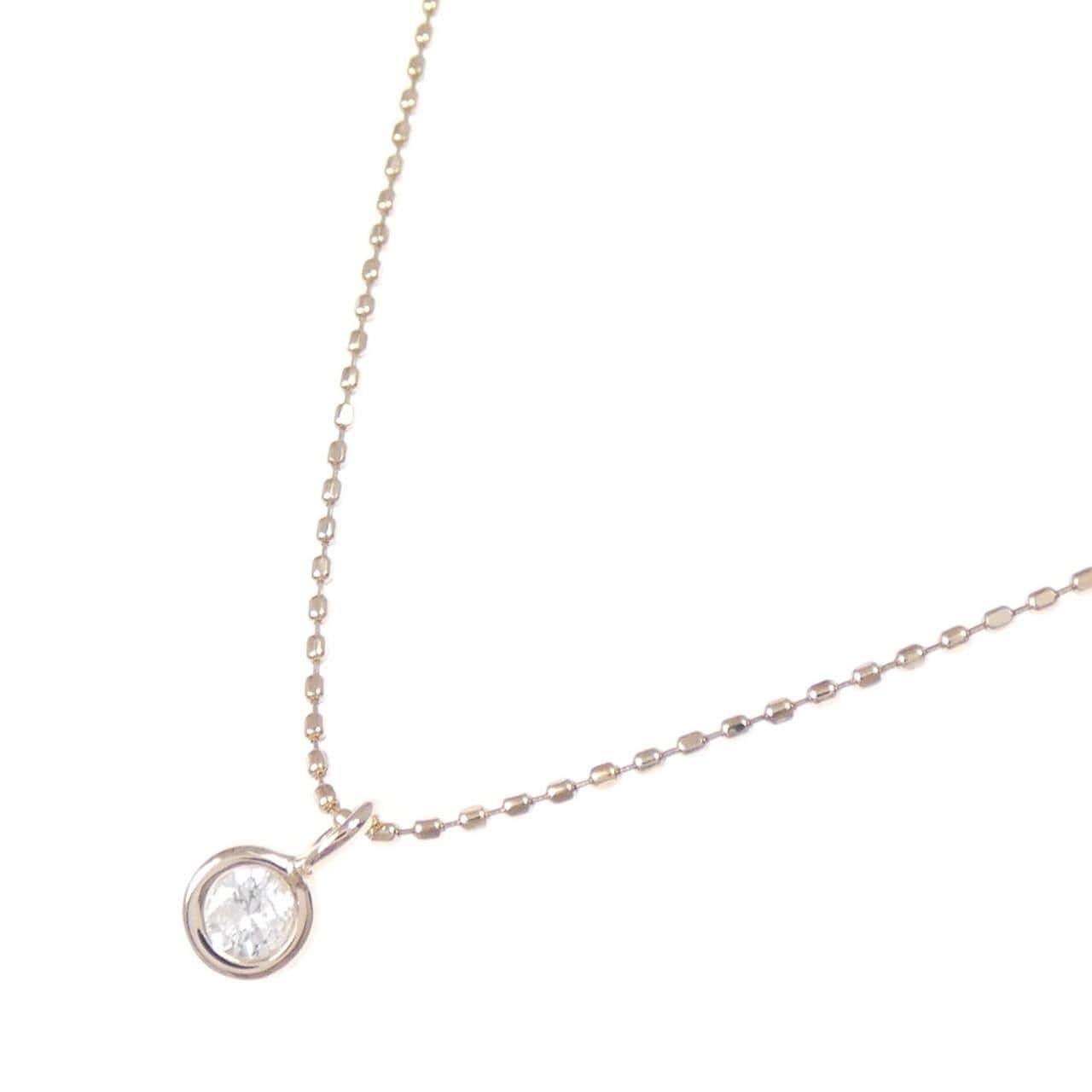 アガット ダイヤモンド ネックレス 0.1CT