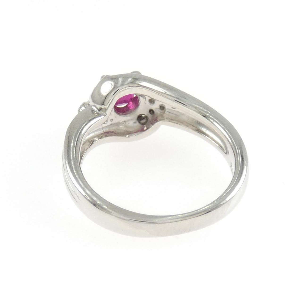 PT900 ルビー リング 0.37CT