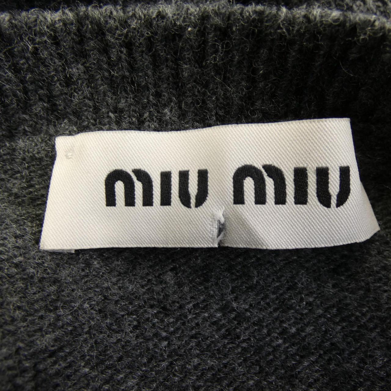 ミュウミュウ MIU MIU MIU MIU ロゴ DNA02T SOOO 13WS カーディガン