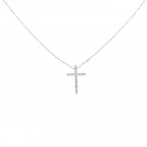 スタージュエリー クロス ダイヤモンド ネックレス 0.05CT