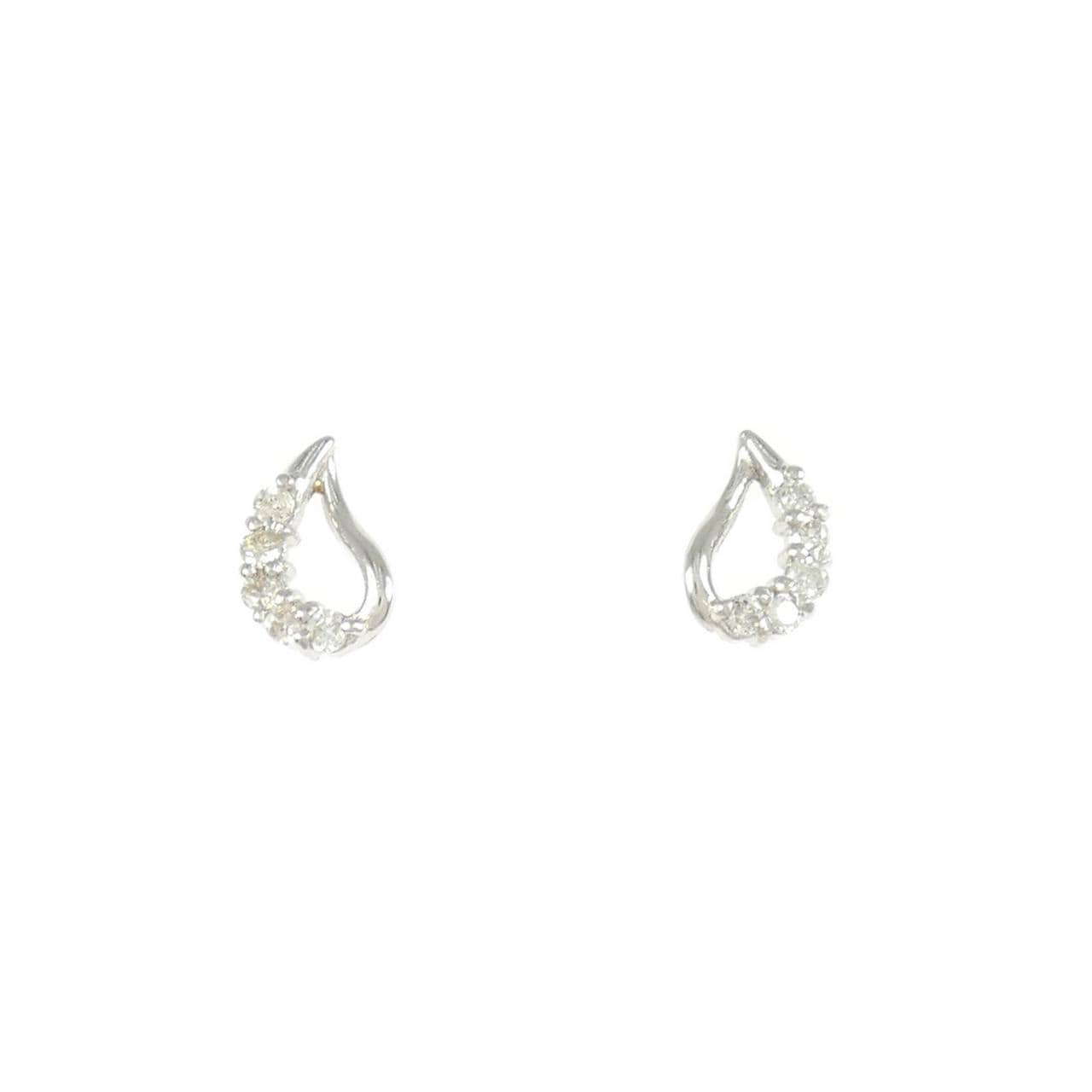 PT/PT900 ダイヤモンド ピアス 0.10CT