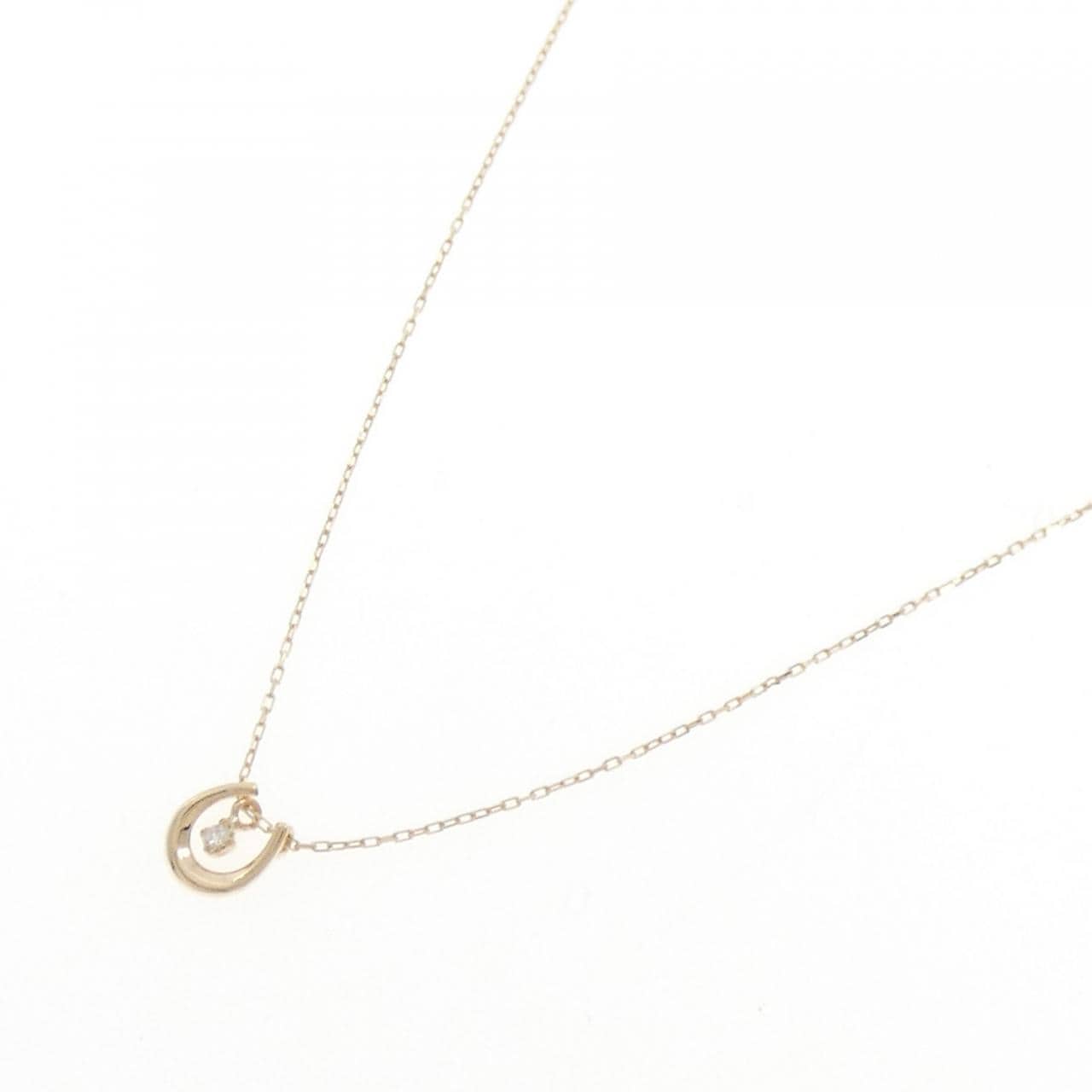 K10YG ダイヤモンド ネックレス 0.01CT
