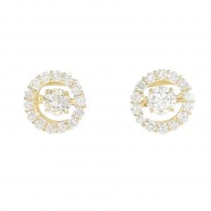[BRAND NEW] K18YG Diamond earrings 0.223CT 0.222CT G SI2 Good