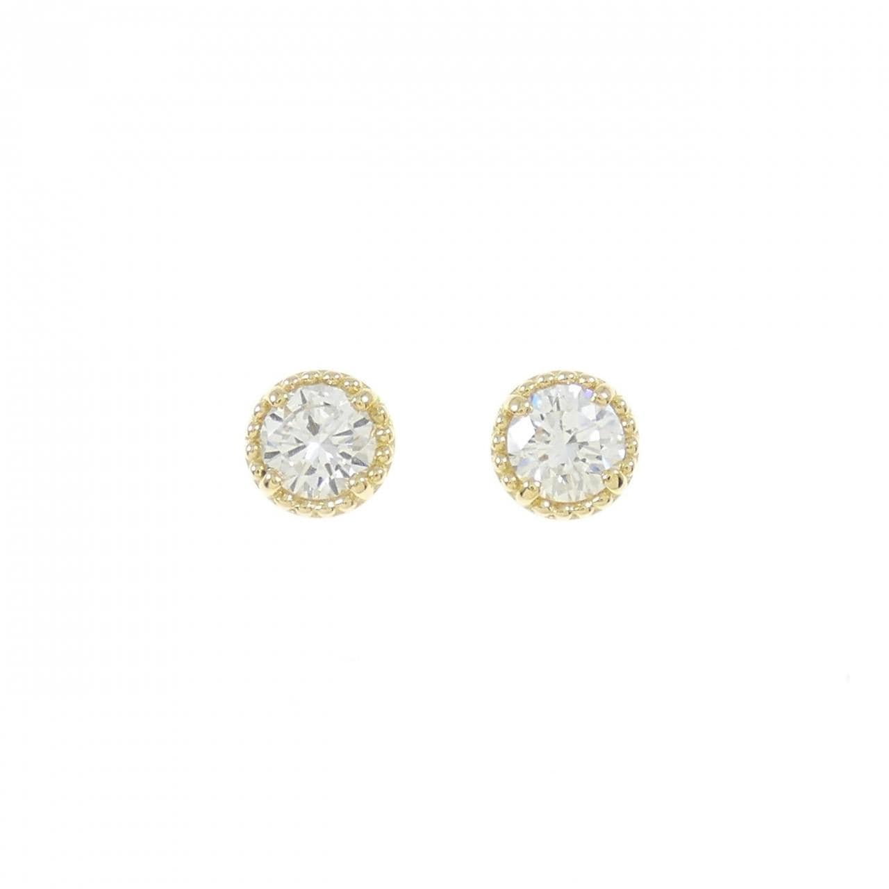 【リメイク】K18YG/ST ダイヤモンド ピアス 0.232CT 0.242CT E VS1 VG-GOOD