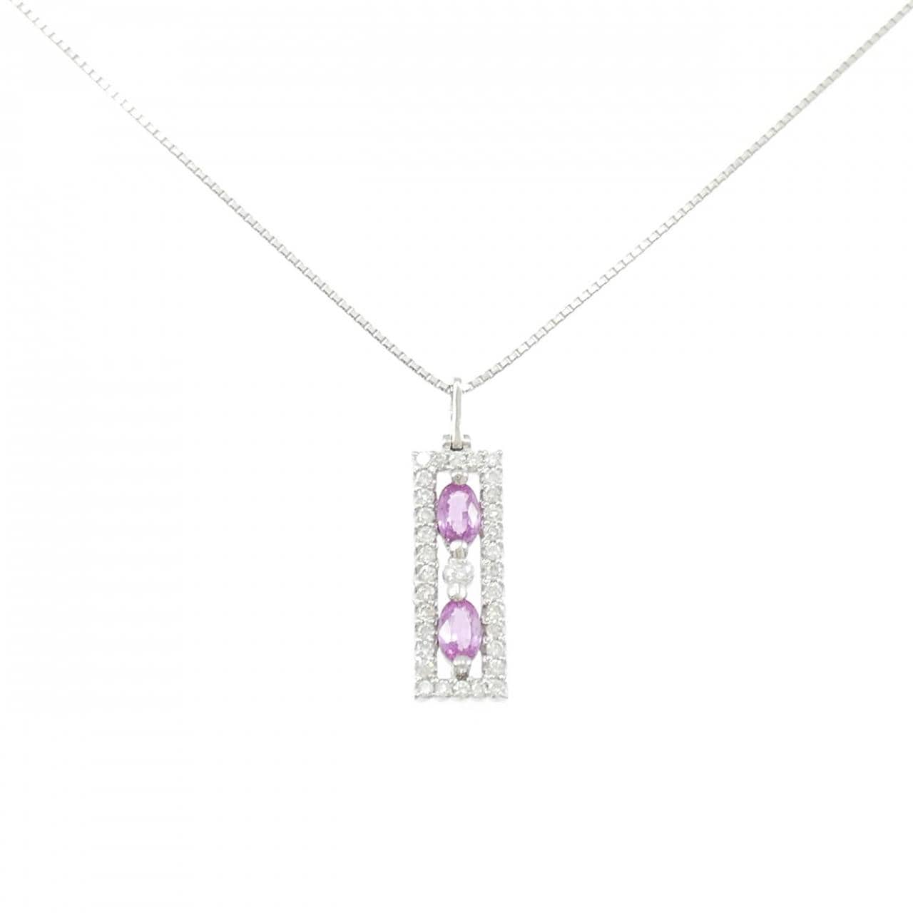 PT900/PT850 サファイヤ ネックレス 0.64CT