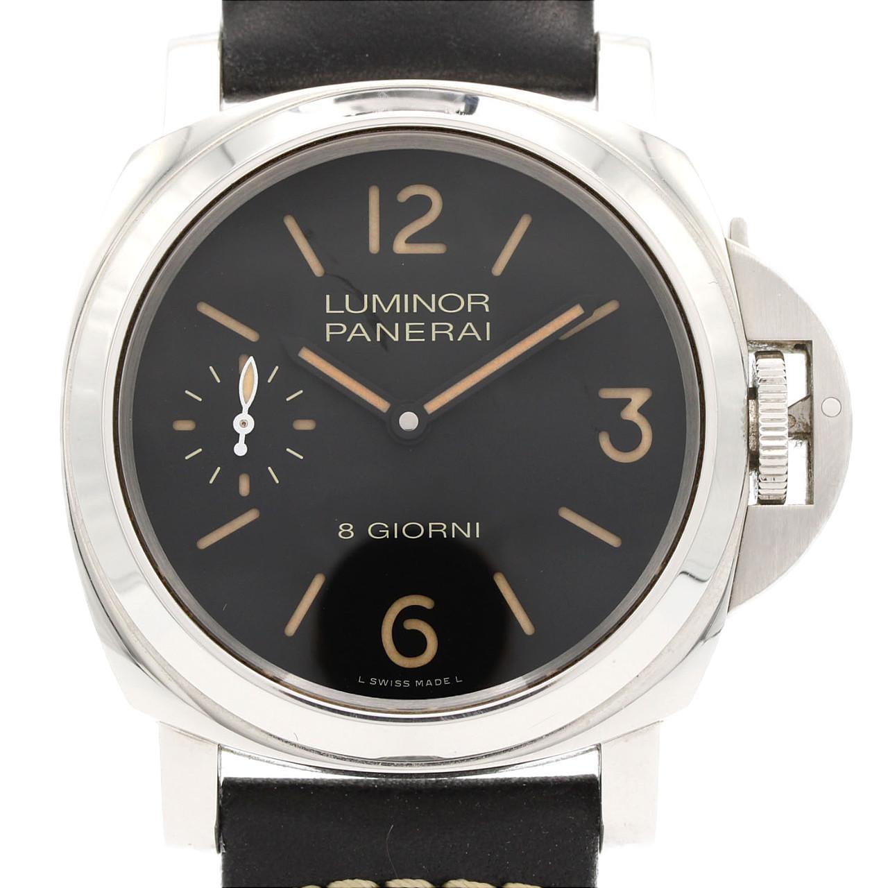 【ノーメンテナンス還元価格】パネライ ルミノールベース8DAYS PAM00915 SS 手巻