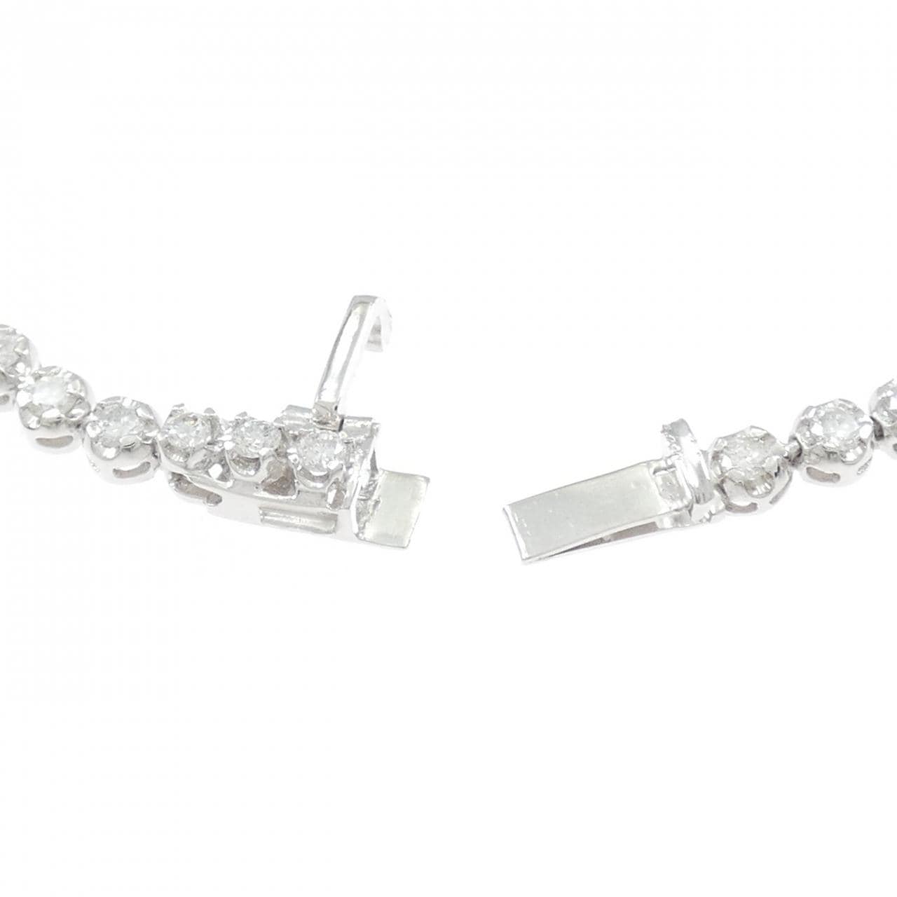 PT900/K14WG ダイヤモンド ブレスレット 2.01CT