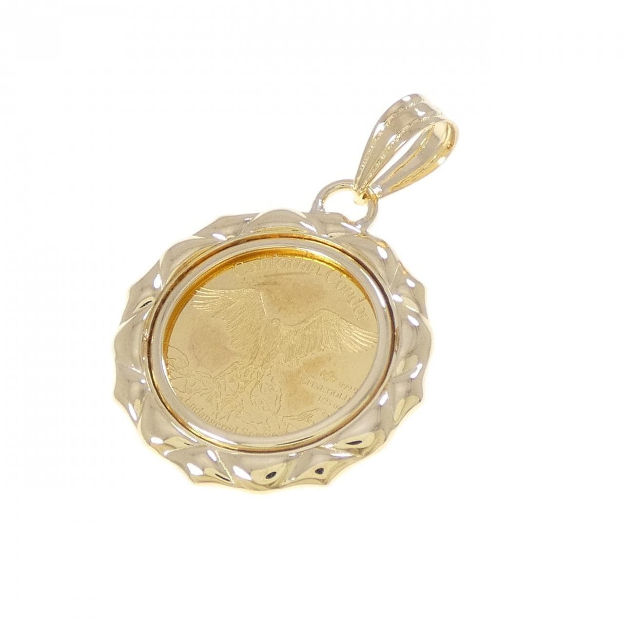 K18YG コイン ペンダント