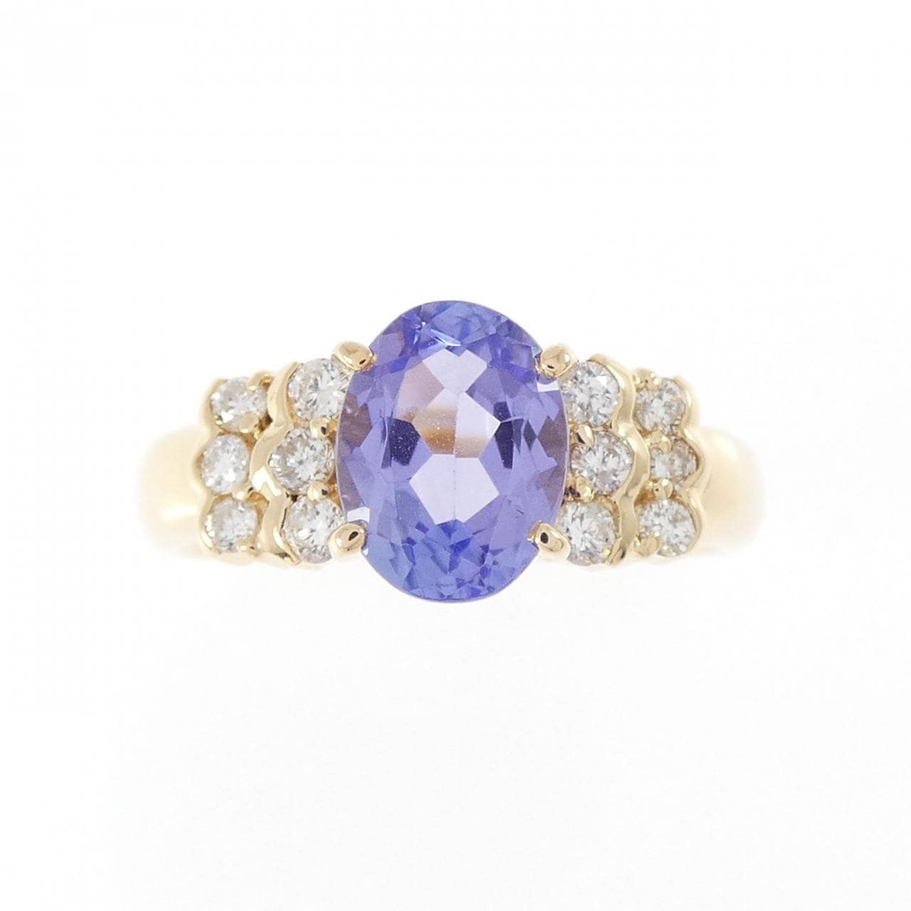 K18YG タンザナイト リング 1.05CT