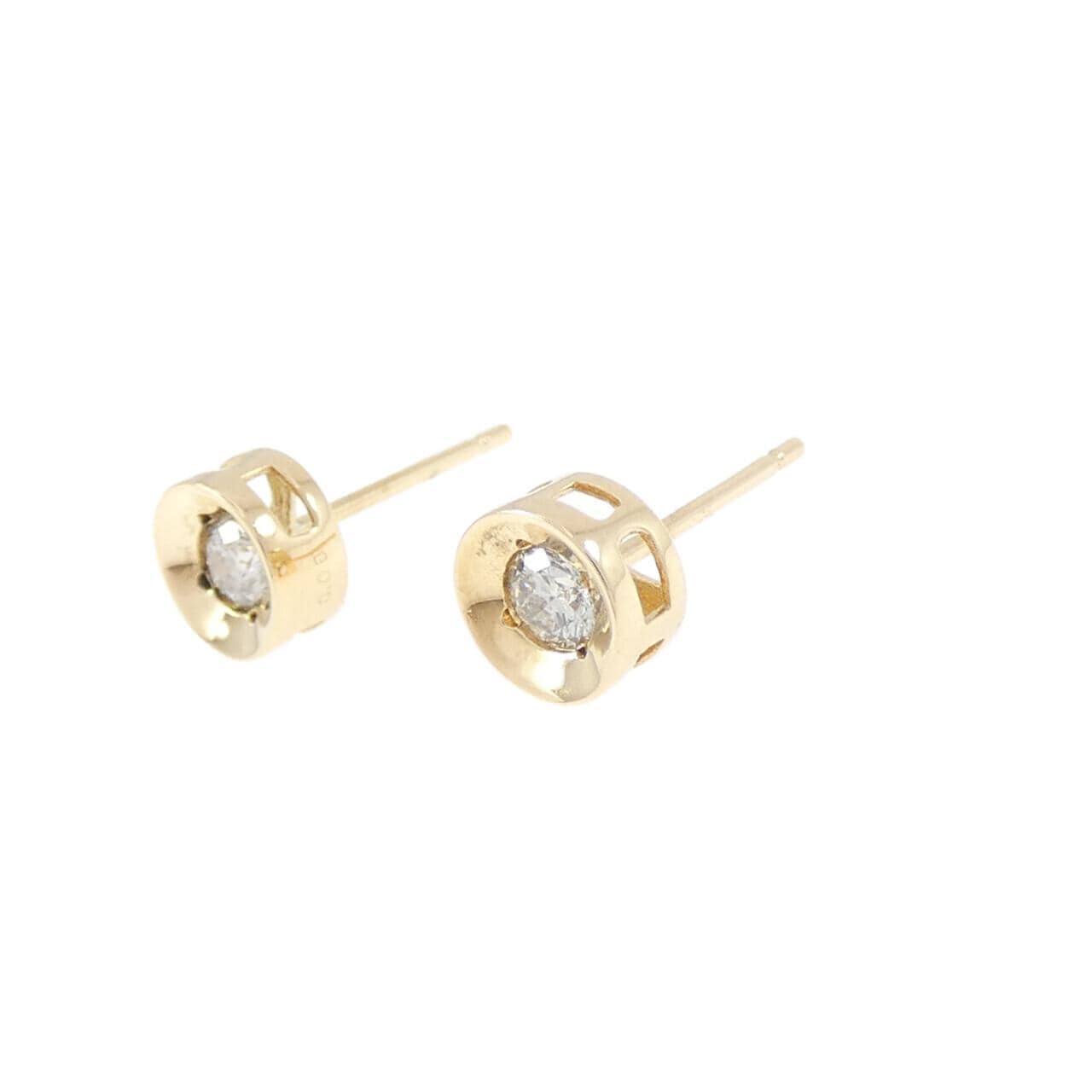 K18YG ダイヤモンド ピアス 0.16CT
