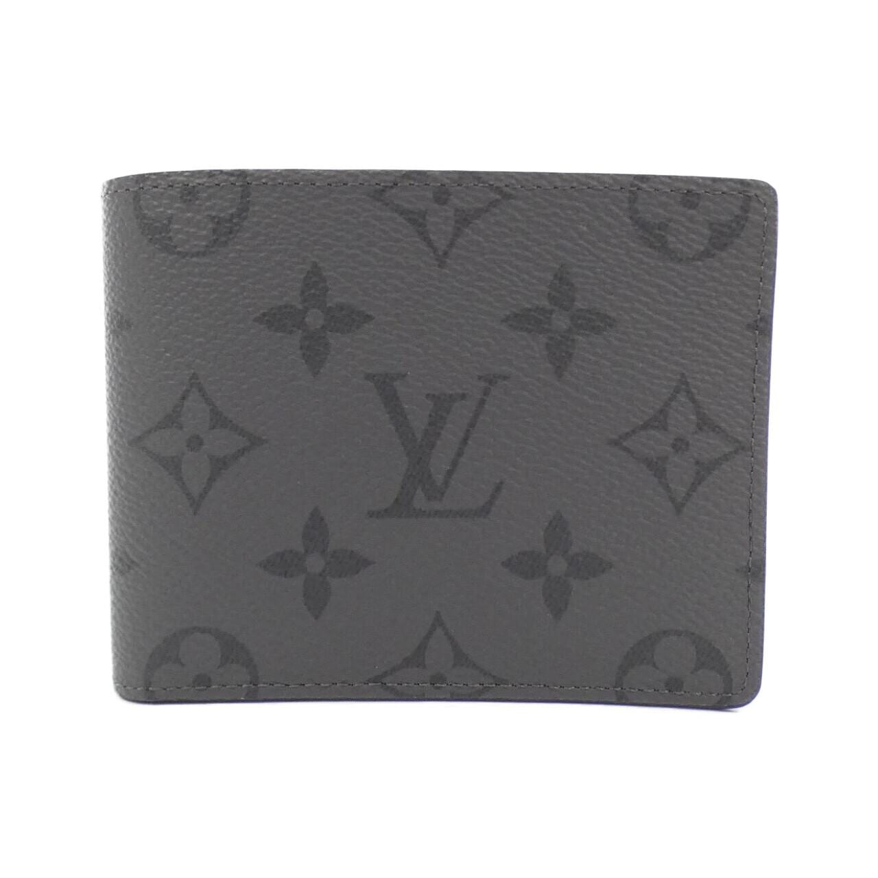 LOUIS VUITTON Monogram Eclipse Reverse Portefeuille Slender M80906 皮夹