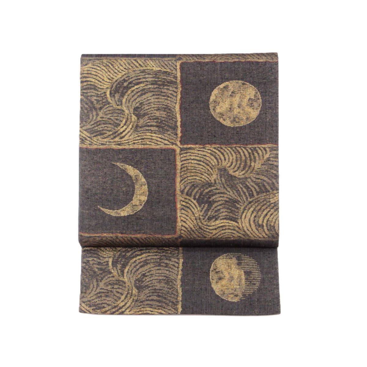 袋帯　紬織　芯なし仕立